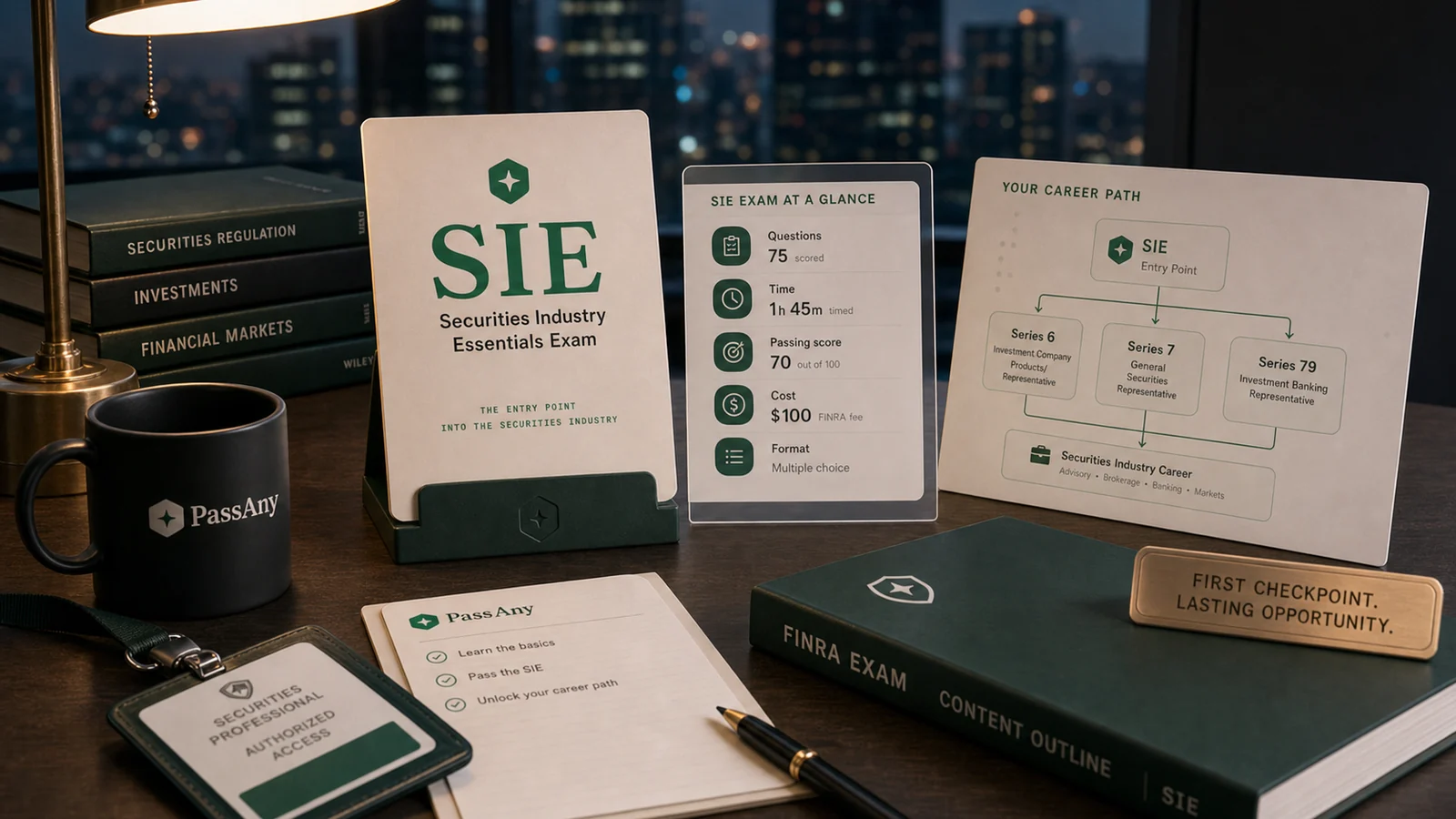 SIE exam overview with key facts and licensing pathway.